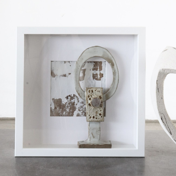 Kunstobjekt i Ramme 27x27 cm