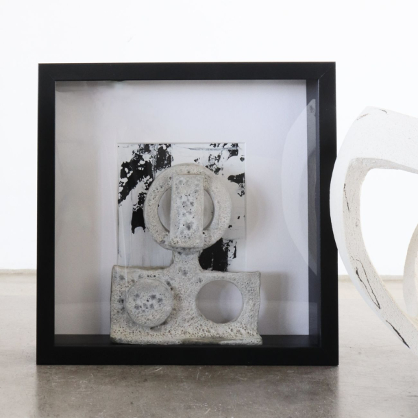 Kunstobjekt i Ramme 27x27 cm