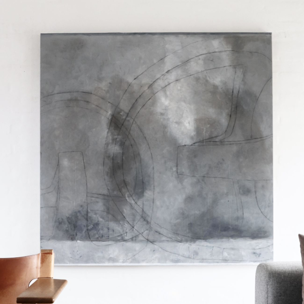 Stort Maleri 150cm x 150cm