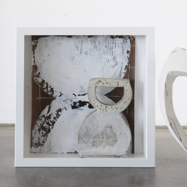 Kunstobjekt i Ramme 27x27 cm