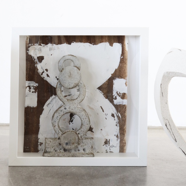 Kunstobjekt i Ramme 27x27 cm