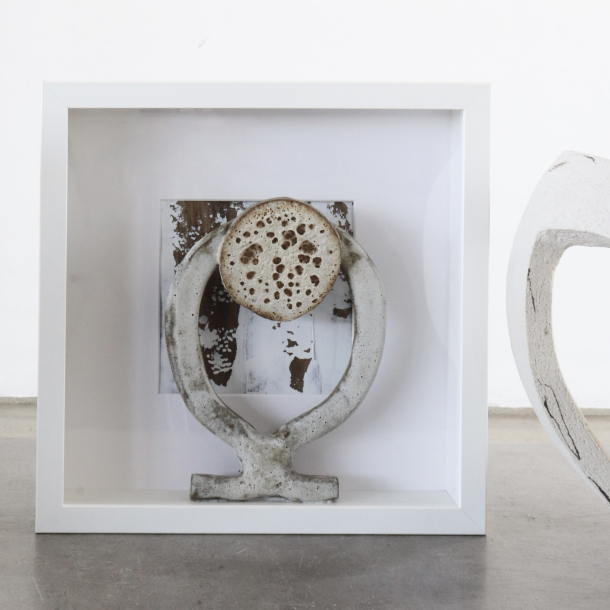 Kunstobjekt i Ramme 27x27 cm