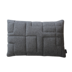 Pude Quiltet uld 40x60, Lysgr