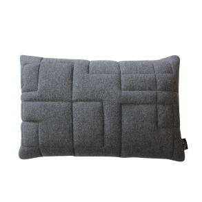 Pude Quiltet uld 40x60, Lysgr