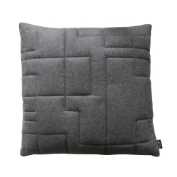 Pude Quiltet uld 50x50, Lysgr