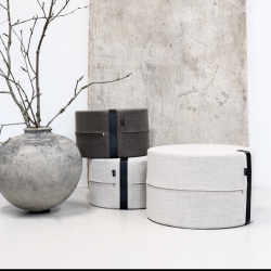 Puf Rough X-HIGH 62x40cm, Taupe