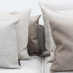 Pude Rough u. strop 80x50, Offwhite