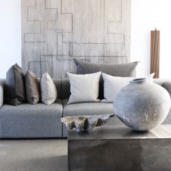 Pude Rough u. Strop 80x50, Taupe