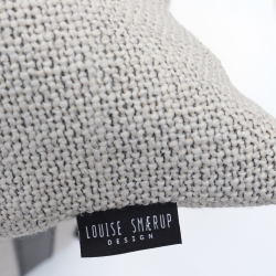 Pude Rough 50x50, offwhite