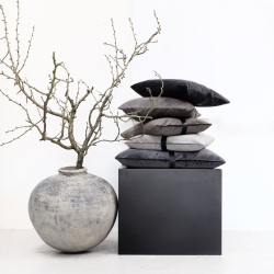 Pude Velour 50x50, Taupe