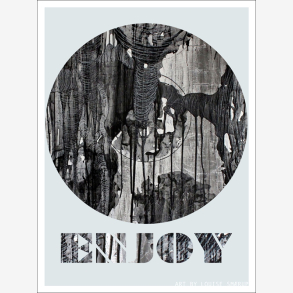 Plakat Enjoy, bl� 30 cm x 40 cm