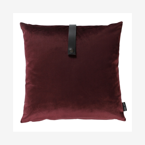 Pude Velour 65x65, bordeaux