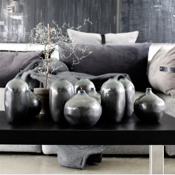 Keramik vase lille smal 15 cm